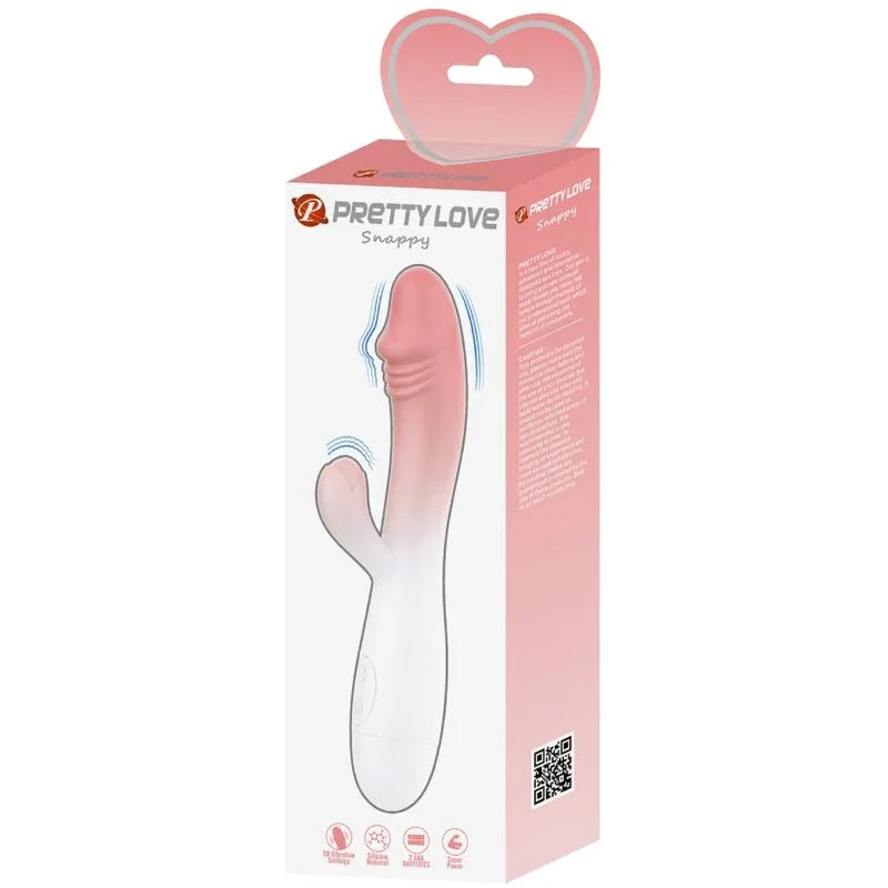 PRETTY LOVE - SNAPPY VIBRADOR RABBIT 3O VIBRACIONES ROSA - Nuvica