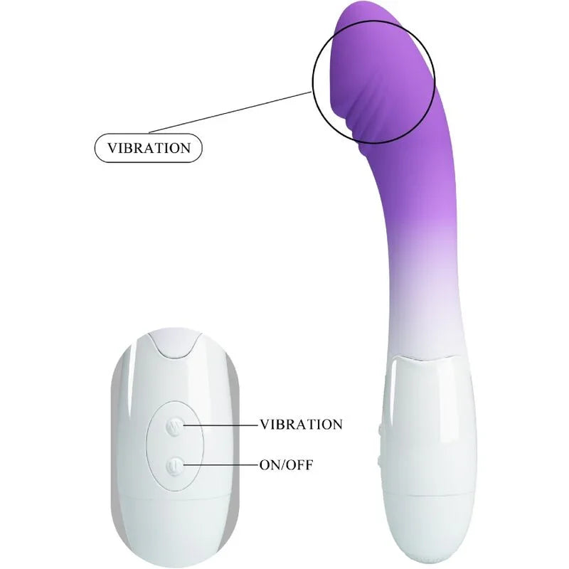 PRETTY LOVE - ELEMENTAL VIBRADOR PUNTO G 30 VIBRACIONES MORADO - Nuvica