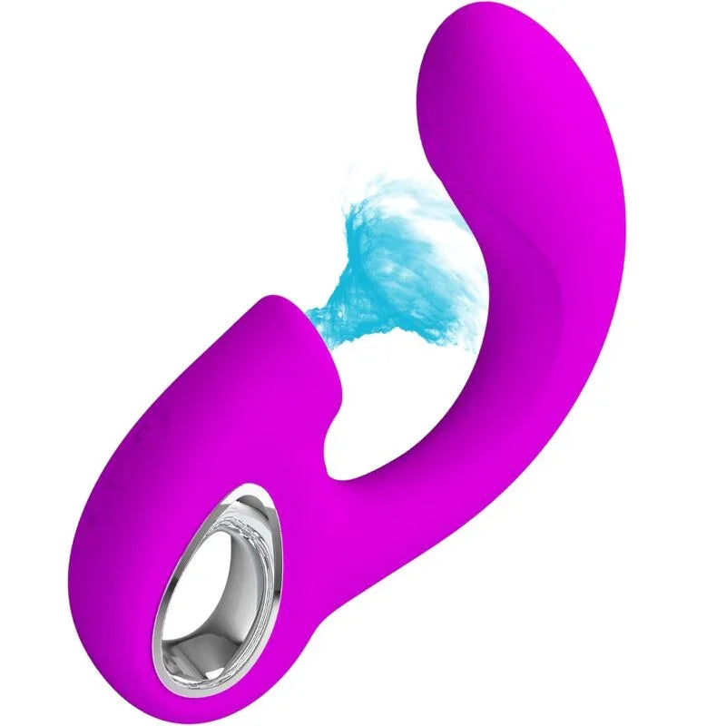 PRETTY LOVE - SIBEL VIBRADOR PUNTO G + ESTIMULADOR CLÍTORIS 10 VIBRACIONES MORADO - Nuvica