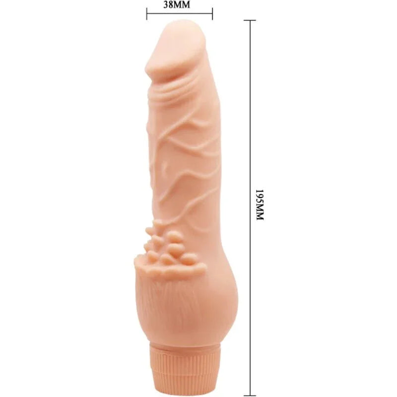 BAILE - BARBARA VIBRADOR REALÍSTICO 19.5 CM NATURAL - Nuvica