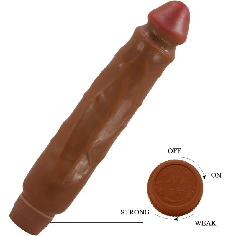 BAILE - JACK VIBRADOR REALÍSTICO 26 CM MULATO - Nuvica