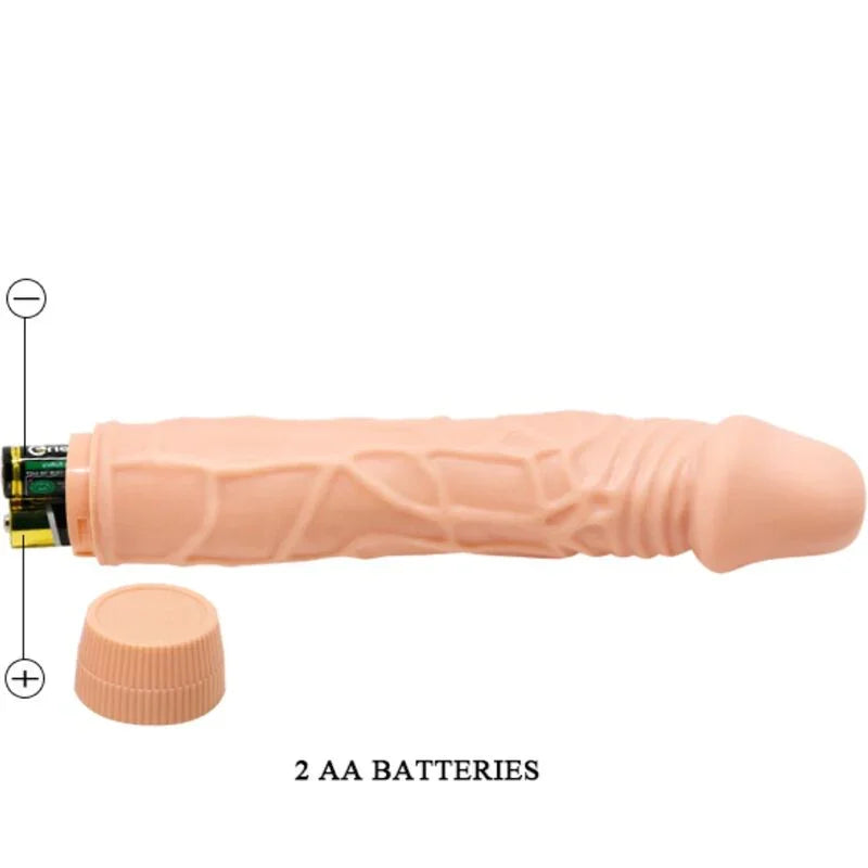 BAILE - BOB VIBRADOR REALÍSTICO 22.5 CM NATURAL - Nuvica