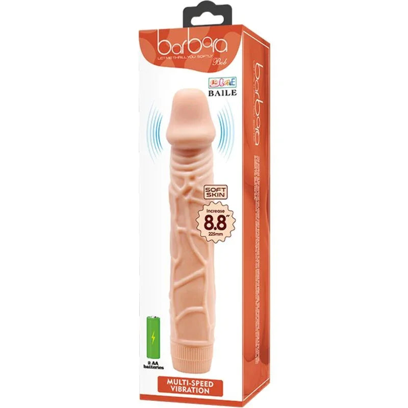 BAILE - BOB VIBRADOR REALÍSTICO 22.5 CM NATURAL - Nuvica