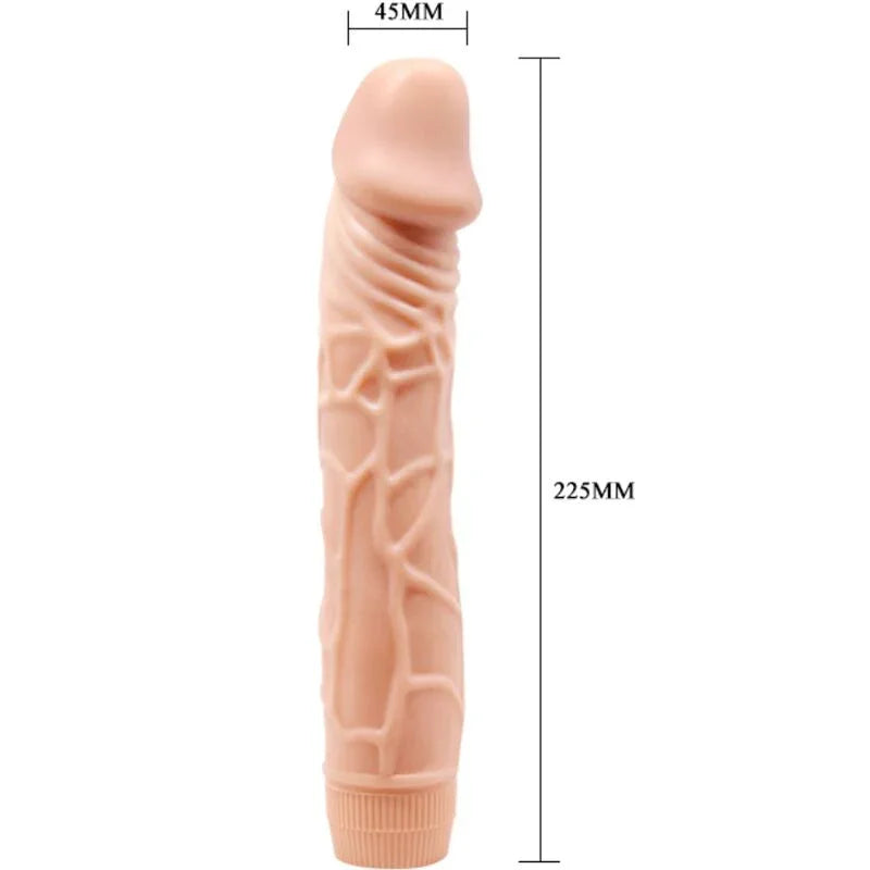 BAILE - BOB VIBRADOR REALÍSTICO 22.5 CM NATURAL - Nuvica