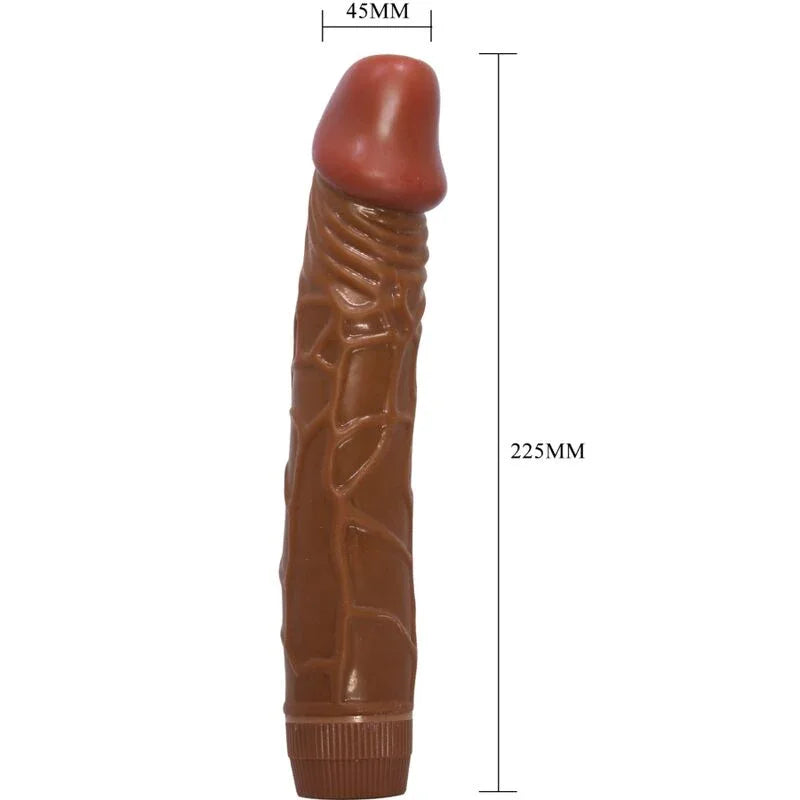 BAILE - BOB VIBRADOR REALÍSTICO 22.5 CM MULATO - Nuvica