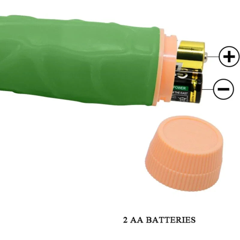 BAILE - BILL VIBRADOR REALÍSTICO 22.5 CM VERDE - Nuvica