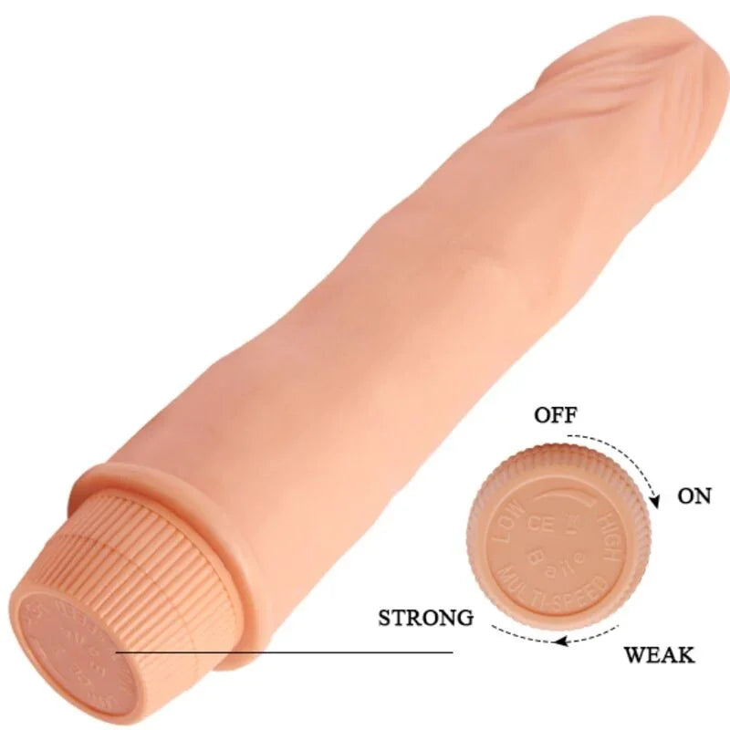 BAILE - DWARF VIBRADOR REALÍSTICO 21 CM NATURAL - Nuvica