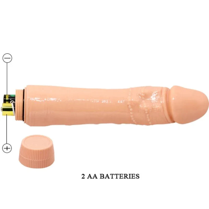 BAILE - DYBBUK VIBRADOR REALÍSTICO 24 CM NATURAL - Nuvica