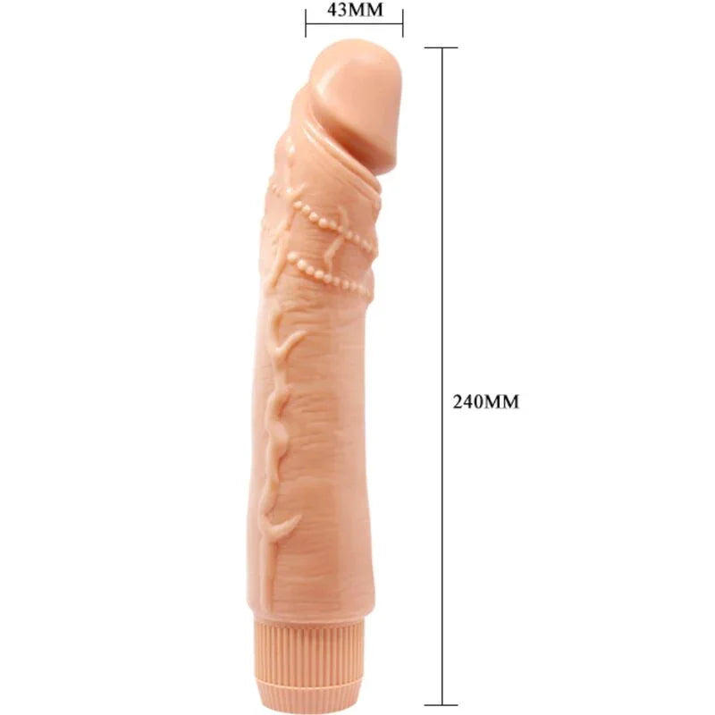 BAILE - DYBBUK VIBRADOR REALÍSTICO 24 CM NATURAL - Nuvica