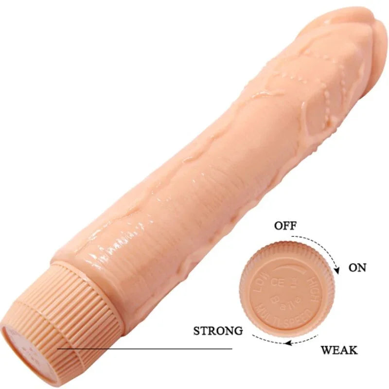 BAILE - DYBBUK VIBRADOR REALÍSTICO 24 CM NATURAL - Nuvica