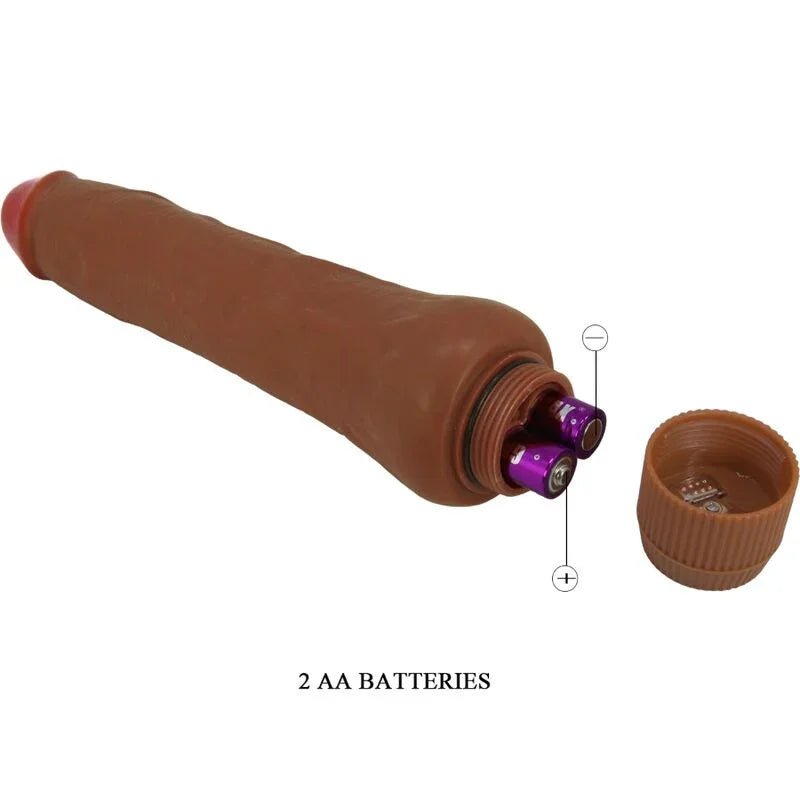 BAILE - DRYAD VIBRADOR REALÍSTICO 25 CM MULATO - Nuvica