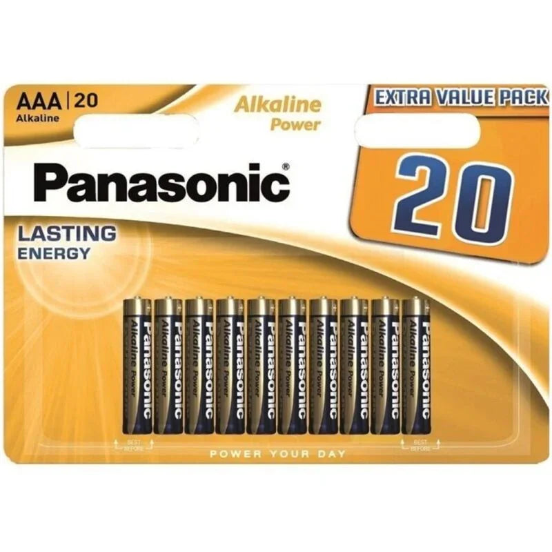 PANASONIC - BRONZE PILA ALCALINA AAA LR03 BLISTER*20 - Nuvica