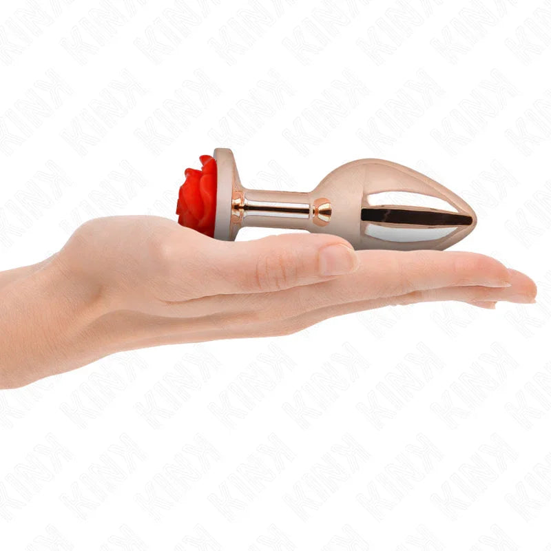KINK - PLUG ANAL ORO ROSADO ROSA ROJA L - Nuvica