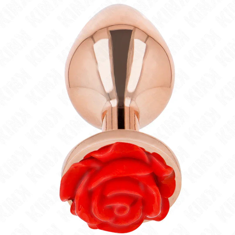 KINK - PLUG ANAL ORO ROSADO ROSA ROJA L - Nuvica