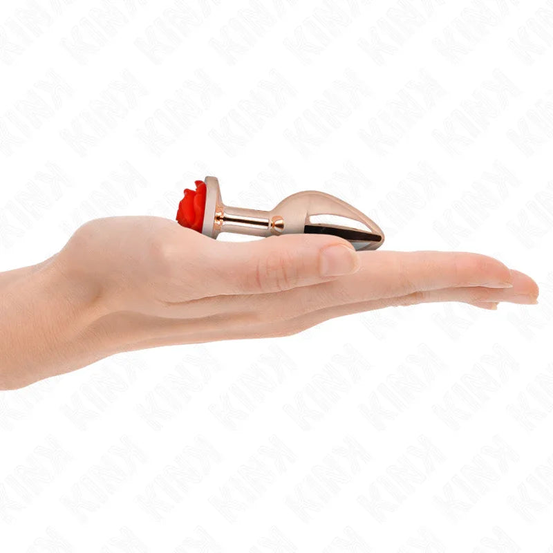 KINK - PLUG ANAL ORO ROSADO ROSA ROJA S - Nuvica