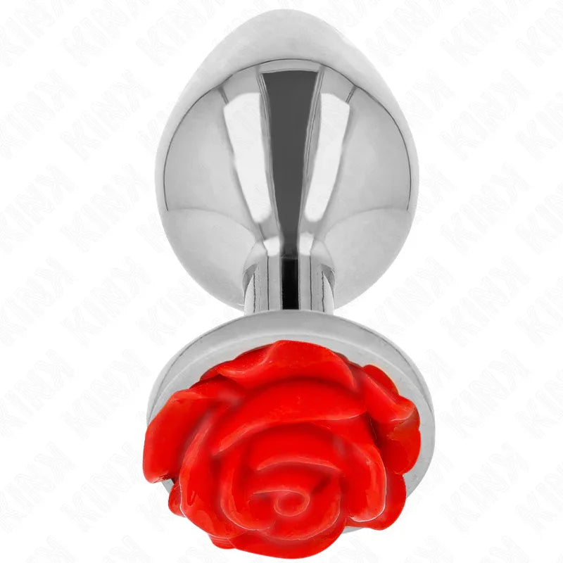 KINK - PLUG ANAL ROSA ROJA TALLA L - Nuvica