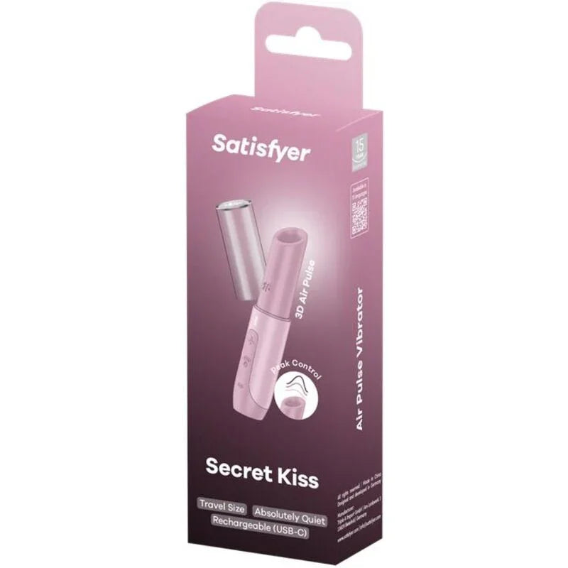 SATISFYER - SECRET KISS ESTIMULADOR CLÍTORIS POR ONDAS ROSA - Nuvica