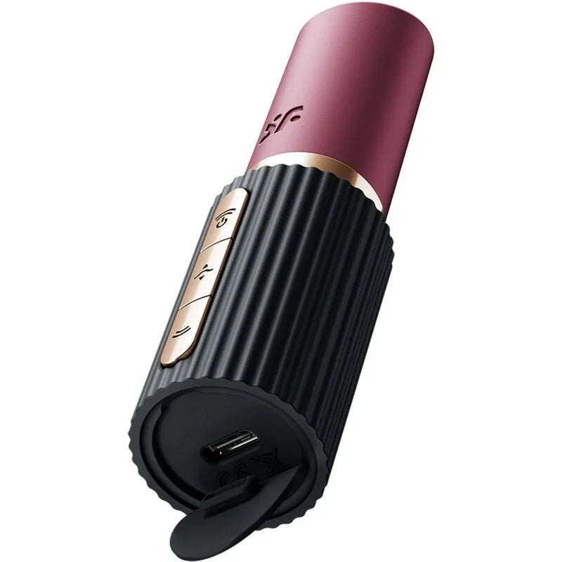 SATISFYER - PRO 2 KISS ESTIMULADOR CLÍTORIS POR ONDAS GRANATE / NEGRO - Nuvica