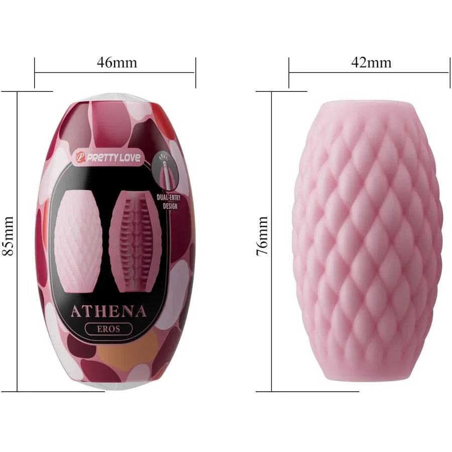 PRETTY LOVE - ATHENA EROS MASTURBADOR MASCULINO SILICONA ROSA - Nuvica