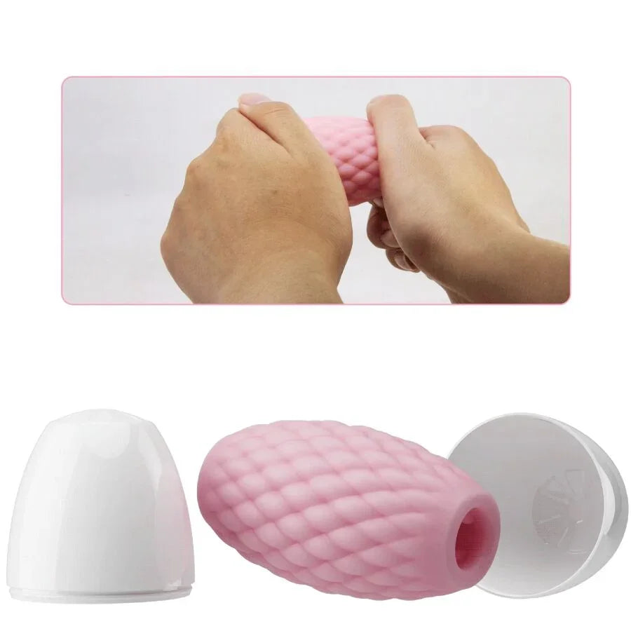 PRETTY LOVE - ATHENA EROS MASTURBADOR MASCULINO SILICONA ROSA - Nuvica