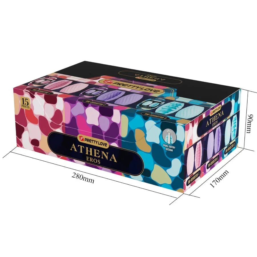 PRETTY LOVE - ATHENA EROS PACK 15 MASTURBADORES MASCULINOS VARIOS - Nuvica