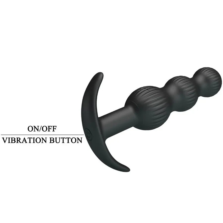 PRETTY LOVE - SIDNEY VIBRADOR ANAL 10 VIBRACIONES NEGRO - Nuvica