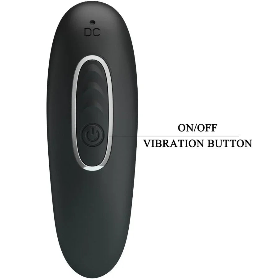 PRETTY LOVE - CORBAN VIBRADOR ANAL 10 VIBRACIONES NEGRO - Nuvica