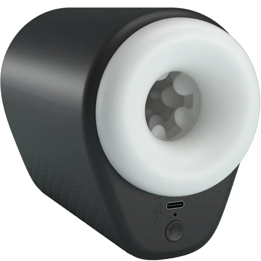 PRETTY LOVE - DJ GIRL MASTURBADOR MASCULINO CON VIBRACIÓN 5 CONFIGURACIONES NEGRO - Nuvica