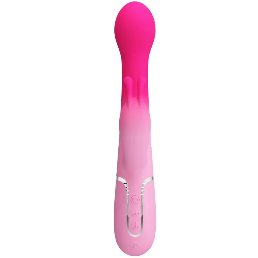 PRETTY LOVE - DEJON VIBRADOR RABBIT 3 EN 1 MULTIFUNCIÓN ROSA - Nuvica