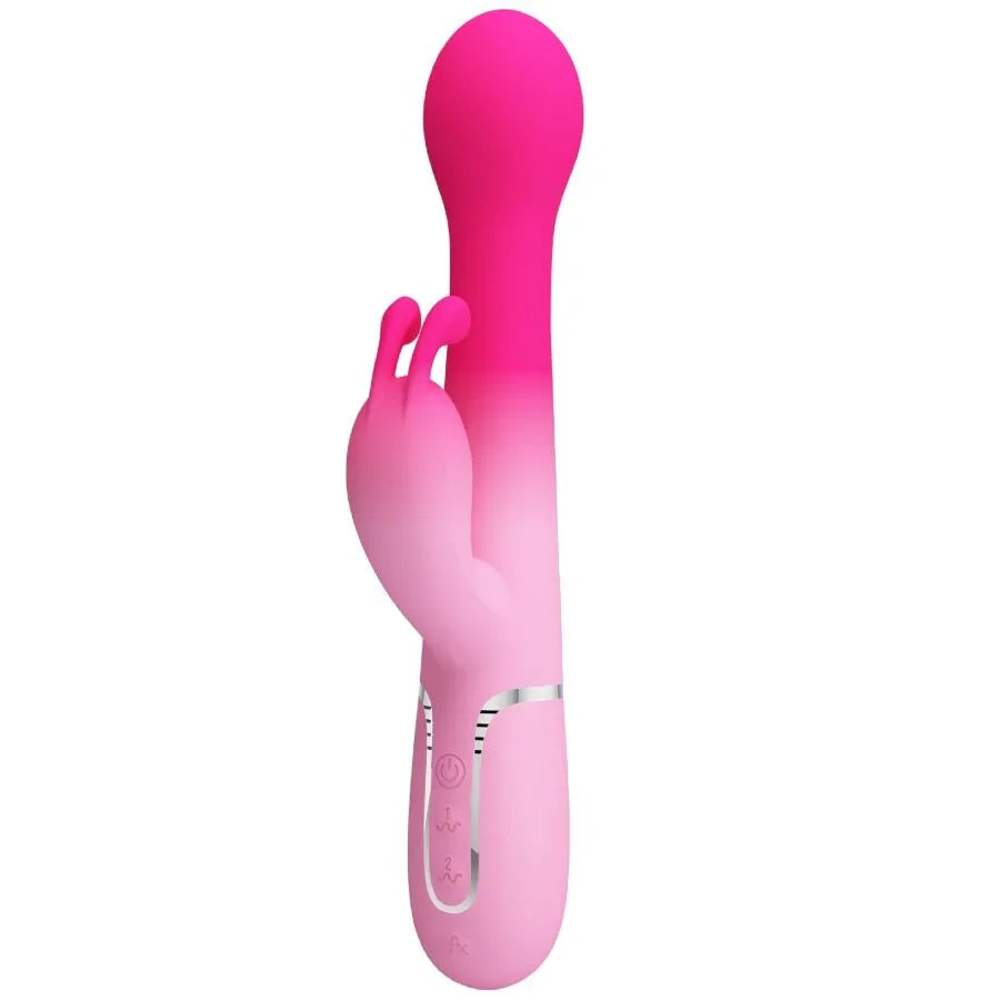 PRETTY LOVE - DEJON VIBRADOR RABBIT 3 EN 1 MULTIFUNCIÓN ROSA - Nuvica