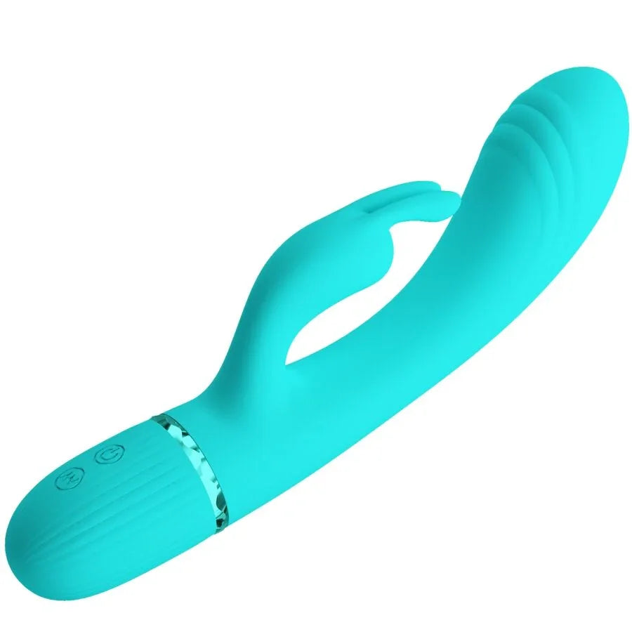 PRETTY LOVE - SCOCCO VIBRADOR RABBIT TURQUESA - Nuvica
