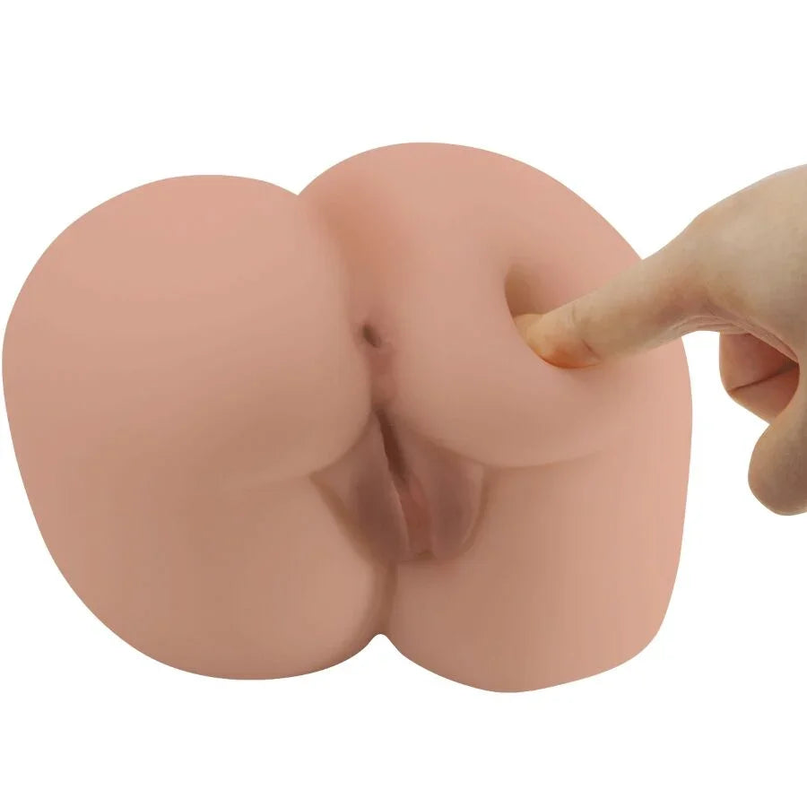 CRAZY BULL - BERNACE TRASERO VIBRADOR CON VAGINA Y ANO REALÍSTICO NATURAL CONTROL REMOTO - Nuvica