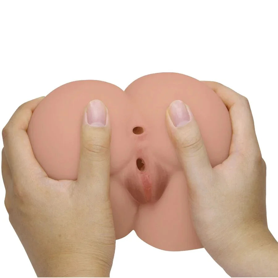 CRAZY BULL - BERNACE TRASERO VIBRADOR CON VAGINA Y ANO REALÍSTICO NATURAL CONTROL REMOTO - Nuvica