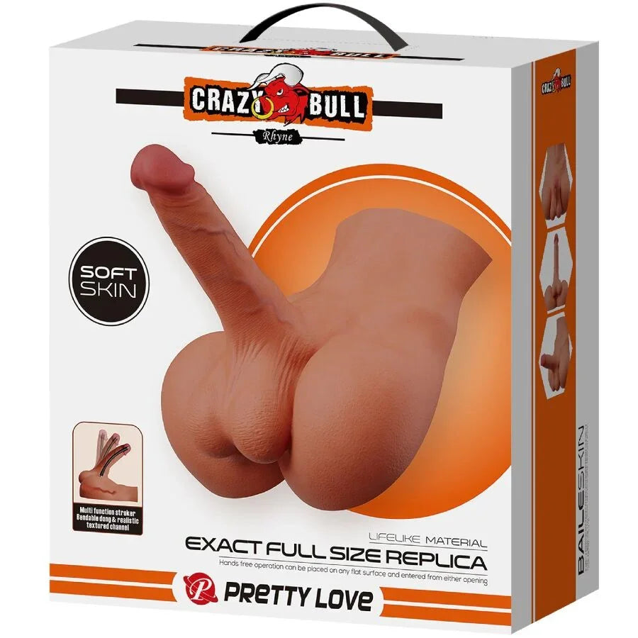 CRAZY BULL - RHYNE TRASERO MASTURBADOR REALÍSTICO NATURAL - Nuvica