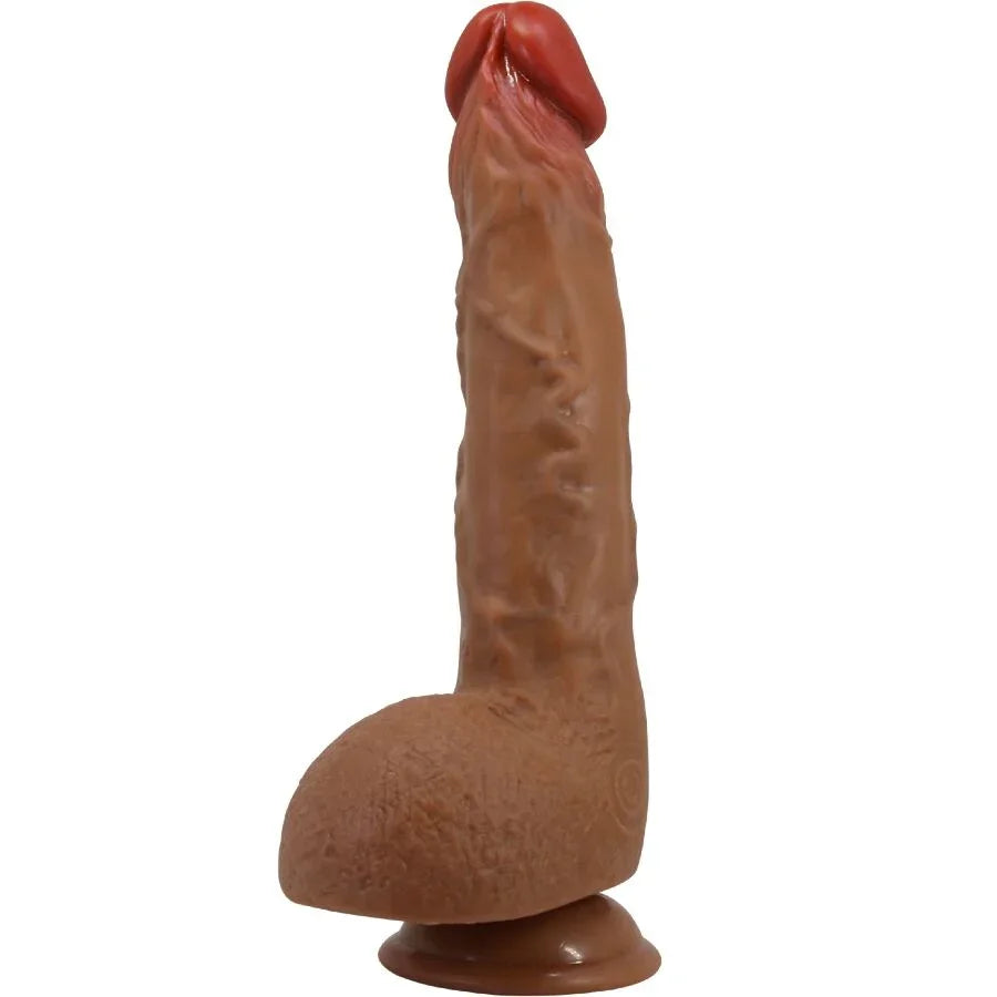 BAILE - BEAUTIFUL WILKS VIBRADOR REALÍSTICO DE 5 CONFIGURACIONES 25 CM MULATO - Nuvica