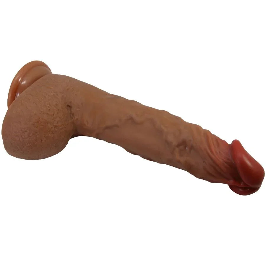 BAILE - BEAUTIFUL WILKS VIBRADOR REALÍSTICO DE 5 CONFIGURACIONES 25 CM MULATO - Nuvica
