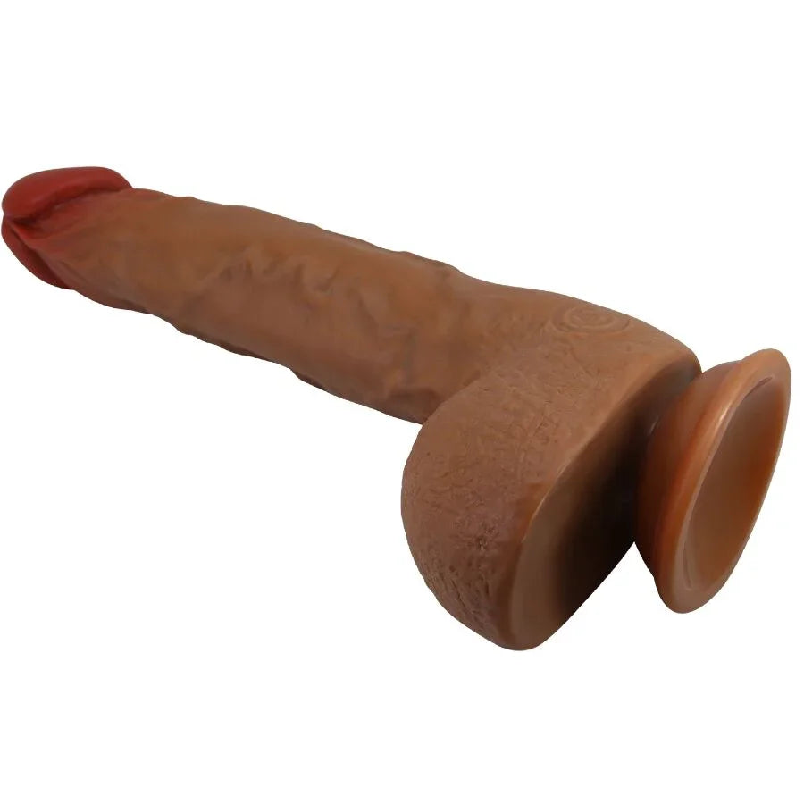 BAILE - BEAUTIFUL WILKS VIBRADOR REALÍSTICO DE 5 CONFIGURACIONES 25 CM MULATO - Nuvica