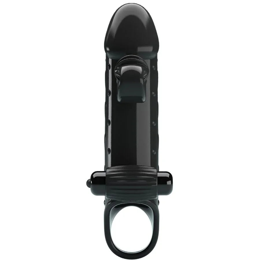 ROMANCE - FUNDA PARA PENE CON VIBRACIÓN NEGRO - Nuvica