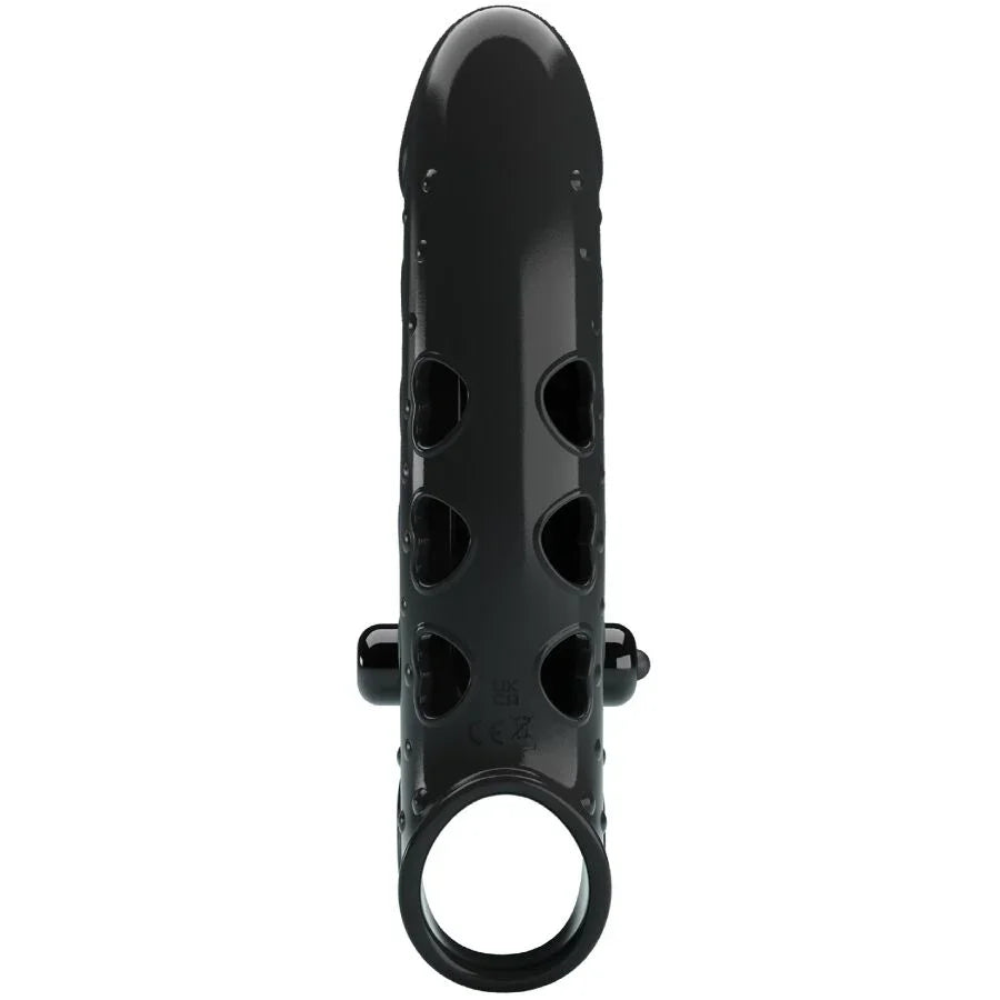 ROMANCE - FUNDA PARA PENE CON VIBRACIÓN NEGRO - Nuvica