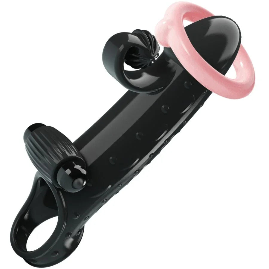 ROMANCE - FUNDA PARA PENE CON VIBRACIÓN NEGRO - Nuvica