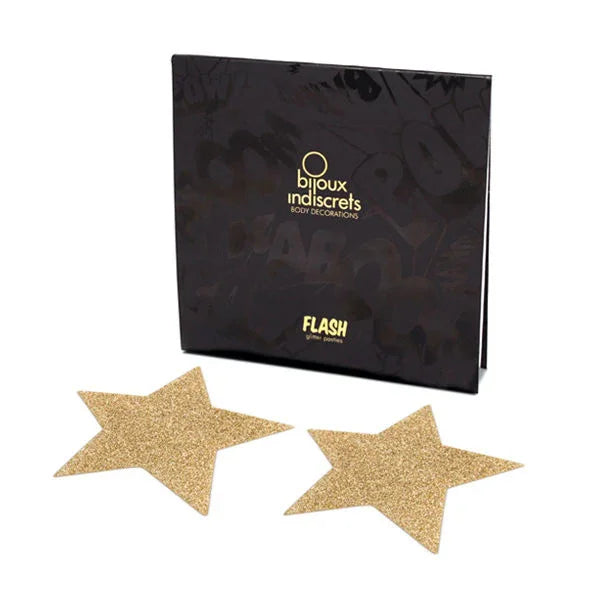 BIJOUX - INDISCRETS PEZONERAS FLASH ESTRELLA DORADA - Nuvica