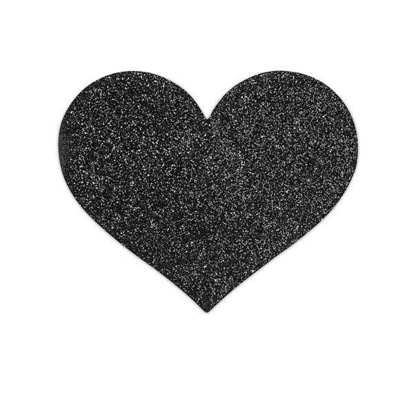 BIJOUX - INDISCRETS PEZONERAS FLASH CORAZÓN NEGRO - Nuvica
