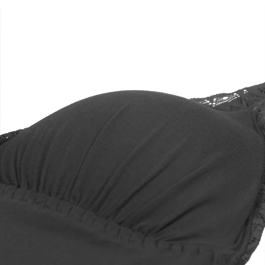SUBBLIME - TEDDY DETALLE ENCAJE FLORAL NEGRO L/XL - Nuvica