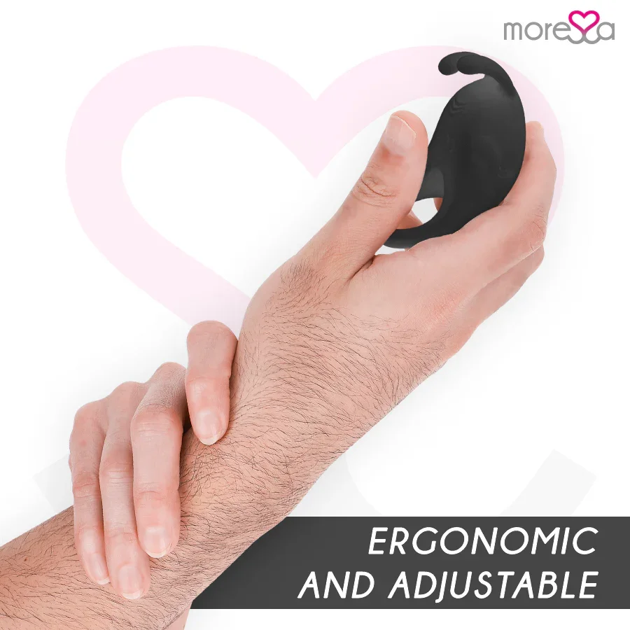 MORESSA - BRAD PREMIUM SILICONE RECARGABLE NEGRO - Nuvica