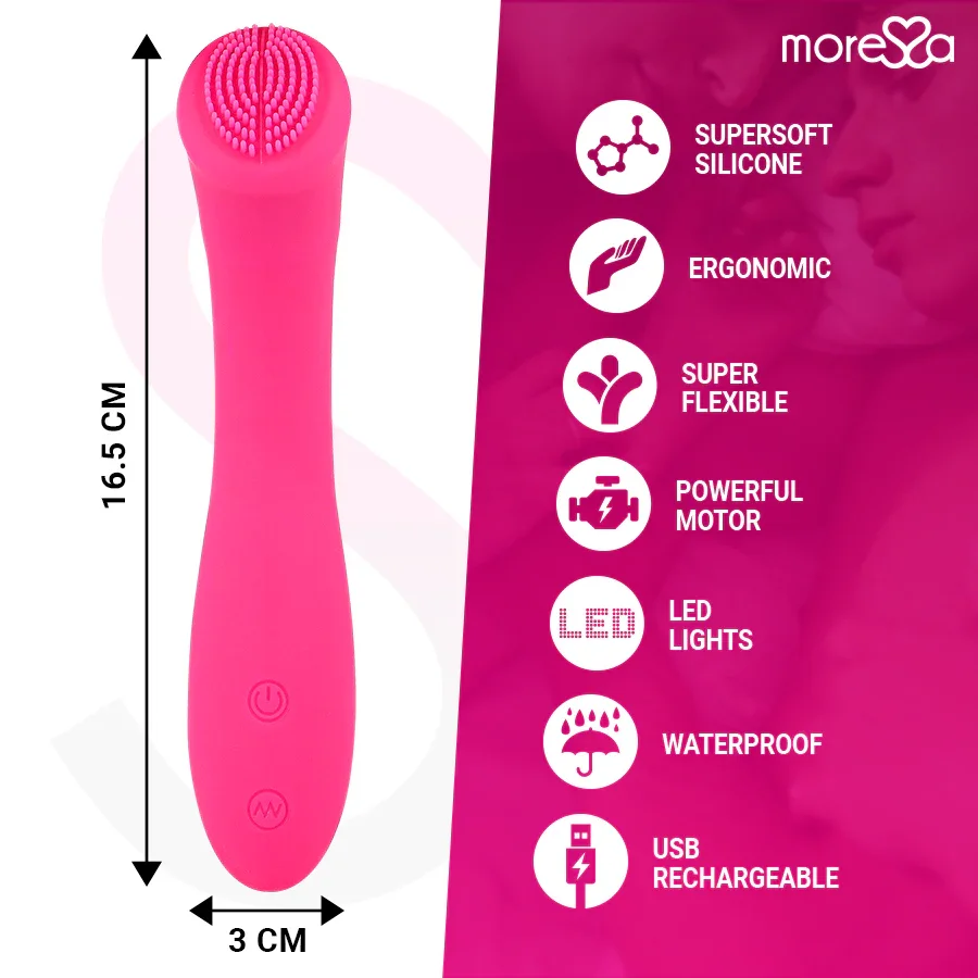MORESSA - CELSO MASAJEADOR DUO PUNTO G Y SUERO PELVICO PREMIUM SILICONE RECARGABLE - Nuvica