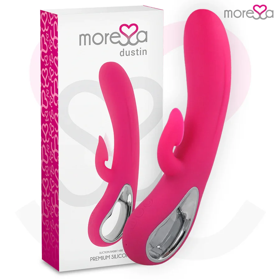 MORESSA - DUSTIN ONDAS ESTIMULADORAS CLITORIAL Y POTENTE VIBRACIÓN PREMIUM SILICONE RECARGABLE - Nuvica