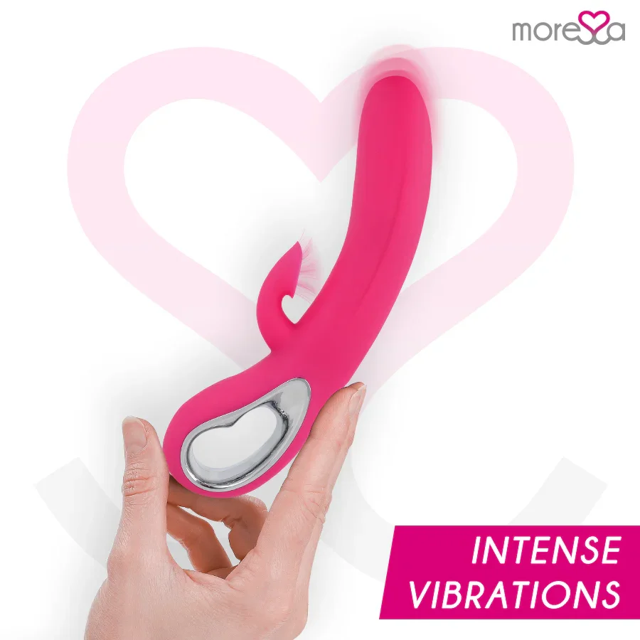 MORESSA - DUSTIN ONDAS ESTIMULADORAS CLITORIAL Y POTENTE VIBRACIÓN PREMIUM SILICONE RECARGABLE - Nuvica