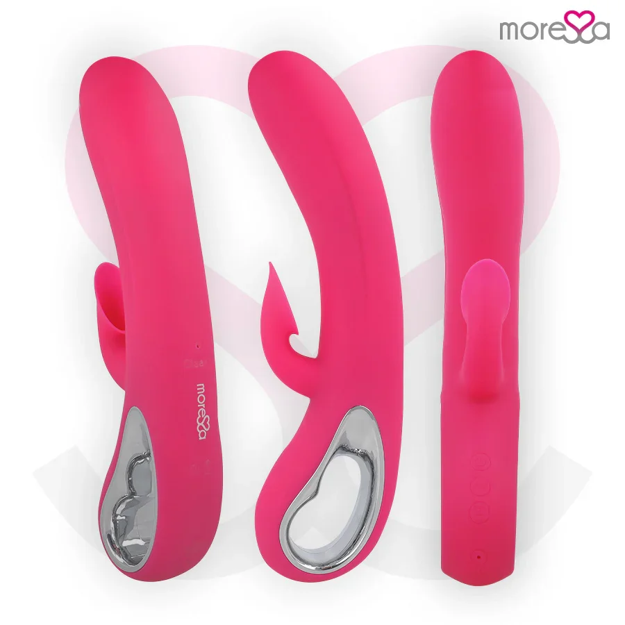 MORESSA - DUSTIN ONDAS ESTIMULADORAS CLITORIAL Y POTENTE VIBRACIÓN PREMIUM SILICONE RECARGABLE - Nuvica