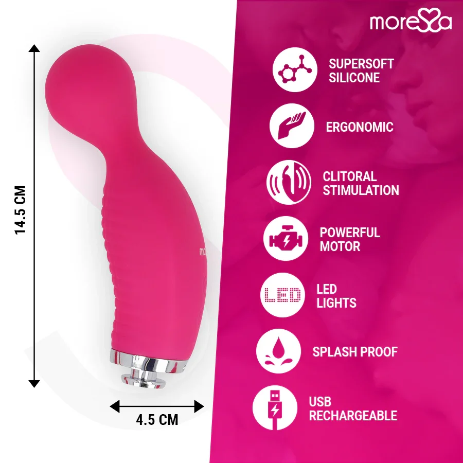 MORESSA - KIRK DUO ONDAS ESTIMULADORAS + MASAJEADOR MULTI PRESTACIONES PREMIUM SILICONE RECARGABLE - Nuvica