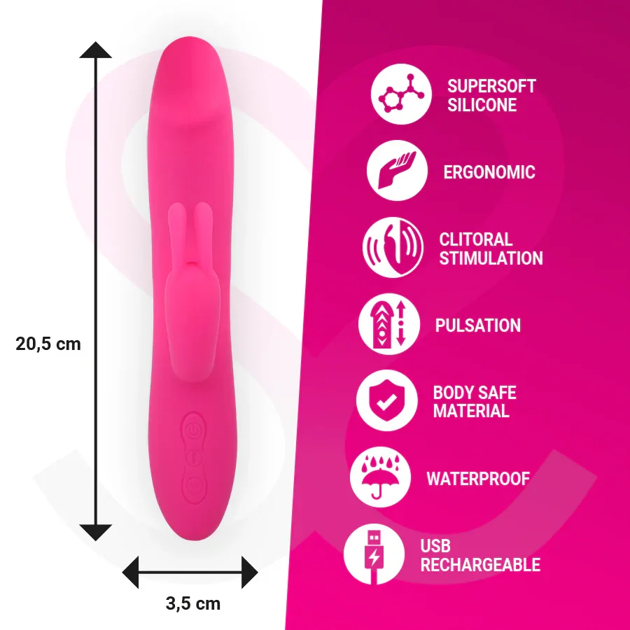 MORESSA - MOLLY IMPULSOR UP&DOWN Y POTENTE VIBRACIÓN PREMIUM SILICONE RECARGABLE - Nuvica